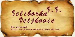 Veliborka Veljković vizit kartica
